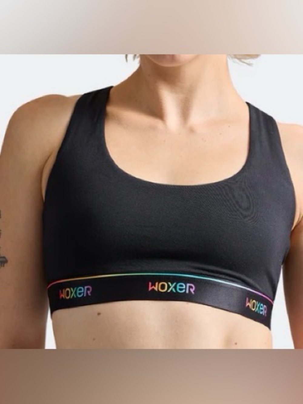 Boss 2.0 Pride Racerback Bralette - Black